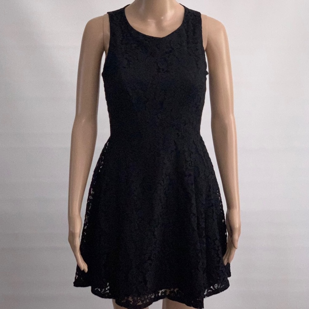 Monteau Black Lace Dress Small